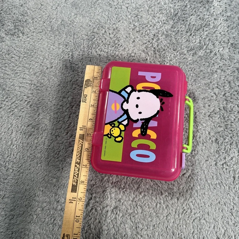 VTG Official Sanrio 1994 Hello Kitty Japan Plastic Case Pencil Lunch Box Arts